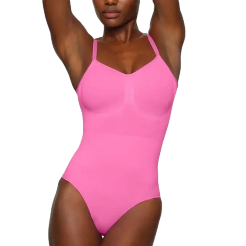 SKIMS S/M Seamless Sculpt Brief Bodysuit Pink